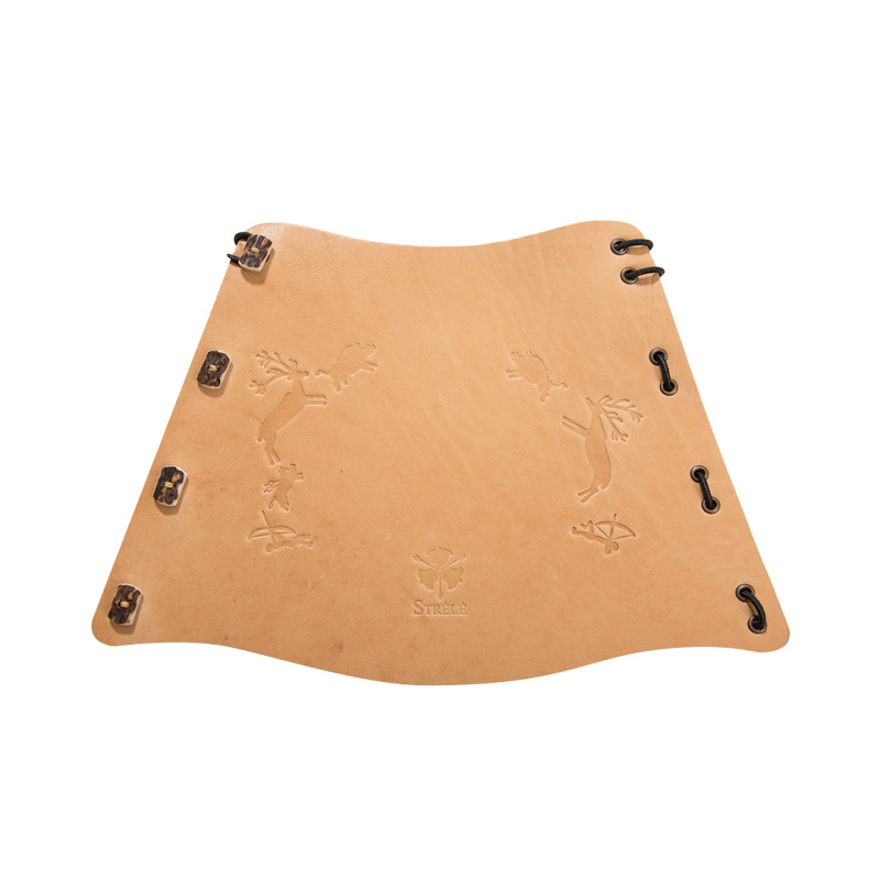 Strele Armguard Wintuu Traditional with Hooks Large 20cm Dark Brown