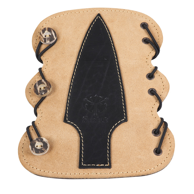 Strele Armguard Pomo 19cm with Buttons Brown