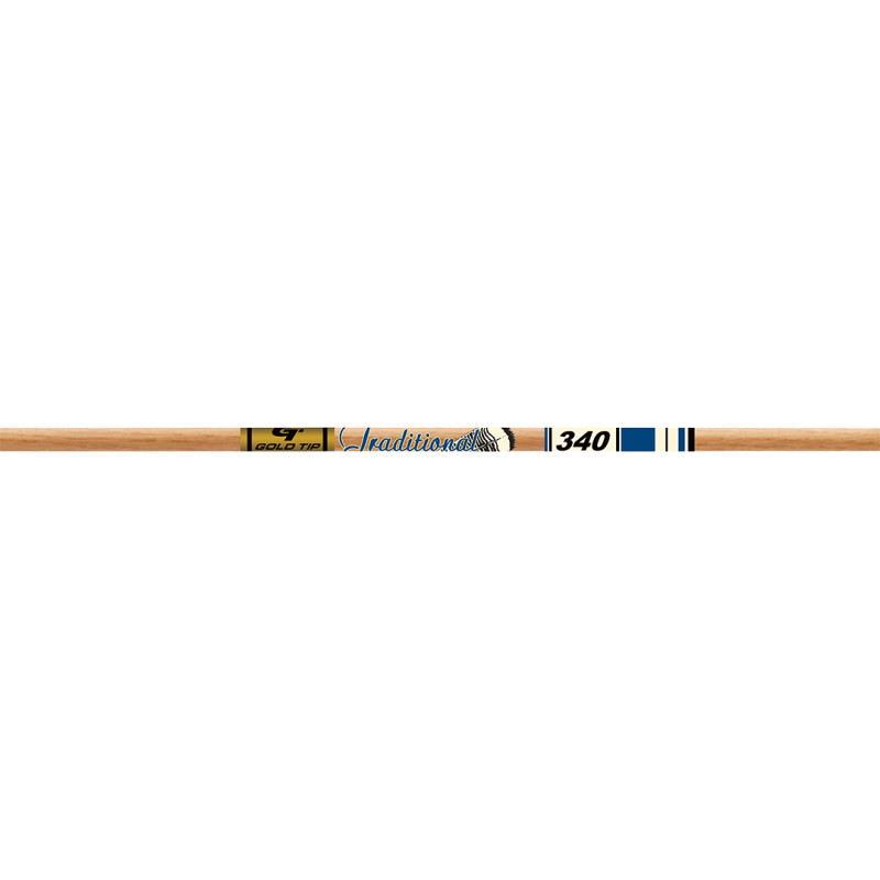 Gold Tip Arrow Carbon Hunting Fletched Traditional XT .003" 400 with Feathers