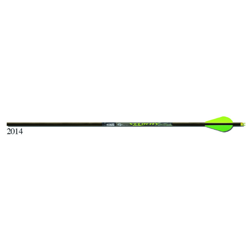 Gold Tip Arrow Carbon Hunting Fletched Velocity XT 340 with 2" Vanes