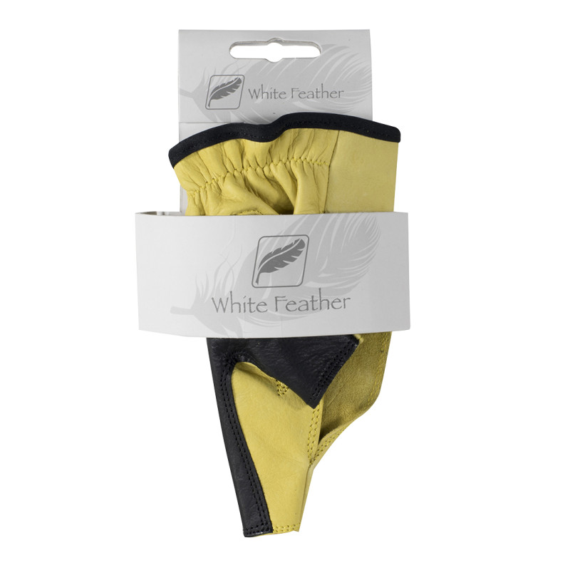 White Feather Bow Hand Protector Fire LH Large