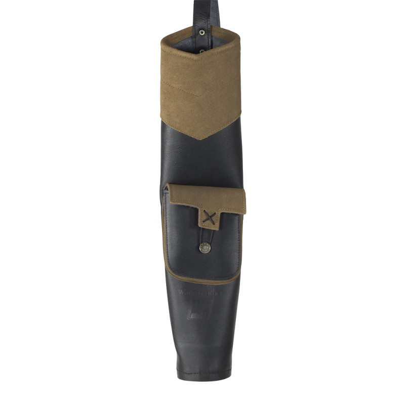 White Feather Quiver Traditional Earthquake Brown