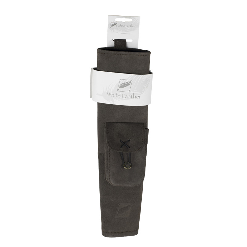 White Feather Quiver Traditional Hurricane Brown