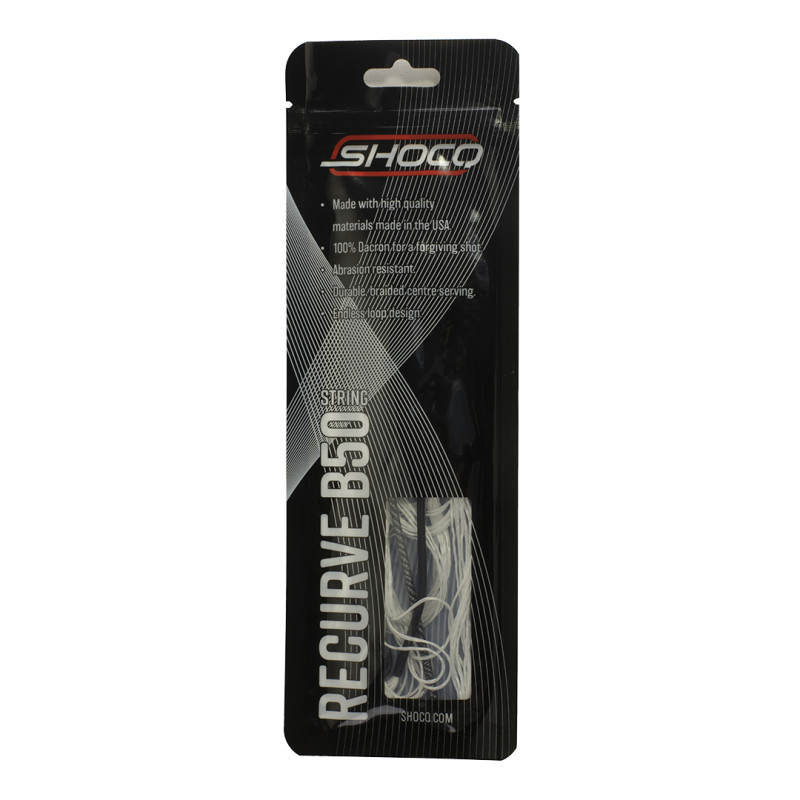 Shocq String Recurve B50 White 54"-10