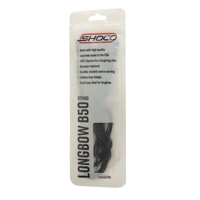 Shocq String Longbow B50 Black 68"-14
