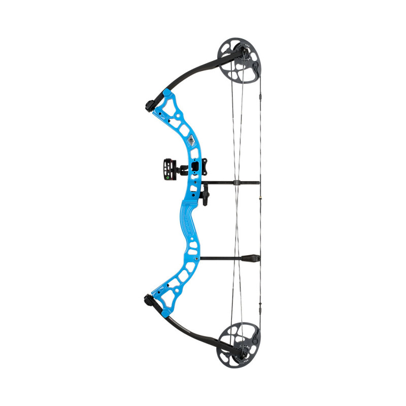 Diamond Compound Bow Prism Package LH (5#-55#)-(18"-30") 80% Let-Off Electric Blue