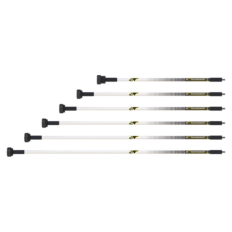 B-Stinger Stabilizer Long MicroHex Target 27" White Graphics