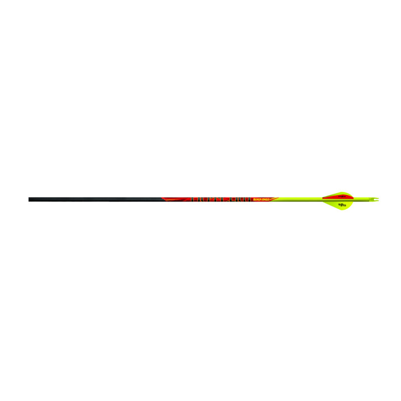 Black Eagle Arrow Carbon Hunting Crested Outlaw .005" 400 White