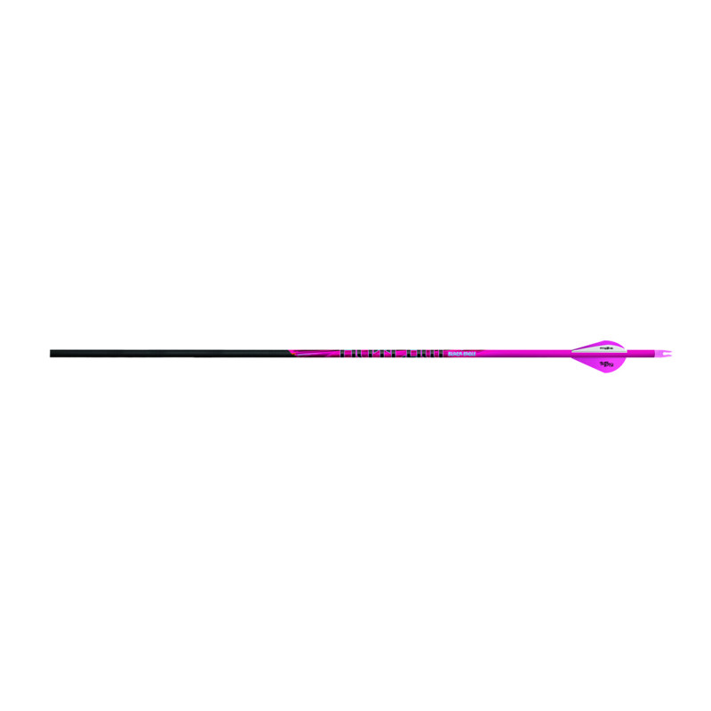 Black Eagle Arrow Carbon Hunting Fletched Pink Outlaw .005" 500