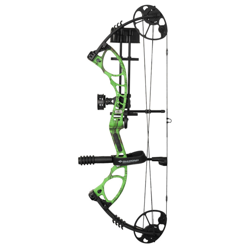 Diamond Compound Bow Edge XT Package RH (20-70#)-(19"-31") Green Country Roots
