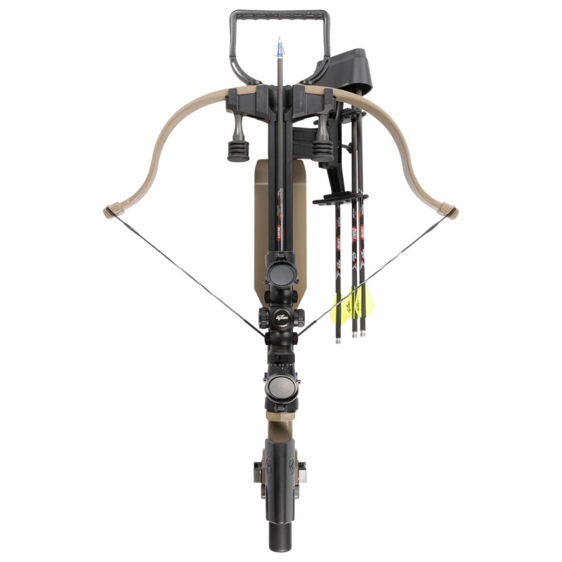 Excalibur Crossbow Recurve Package Assassin Extreme Flat Dark Earth with Tact 100 Scope and Quill 16.5 Arrows