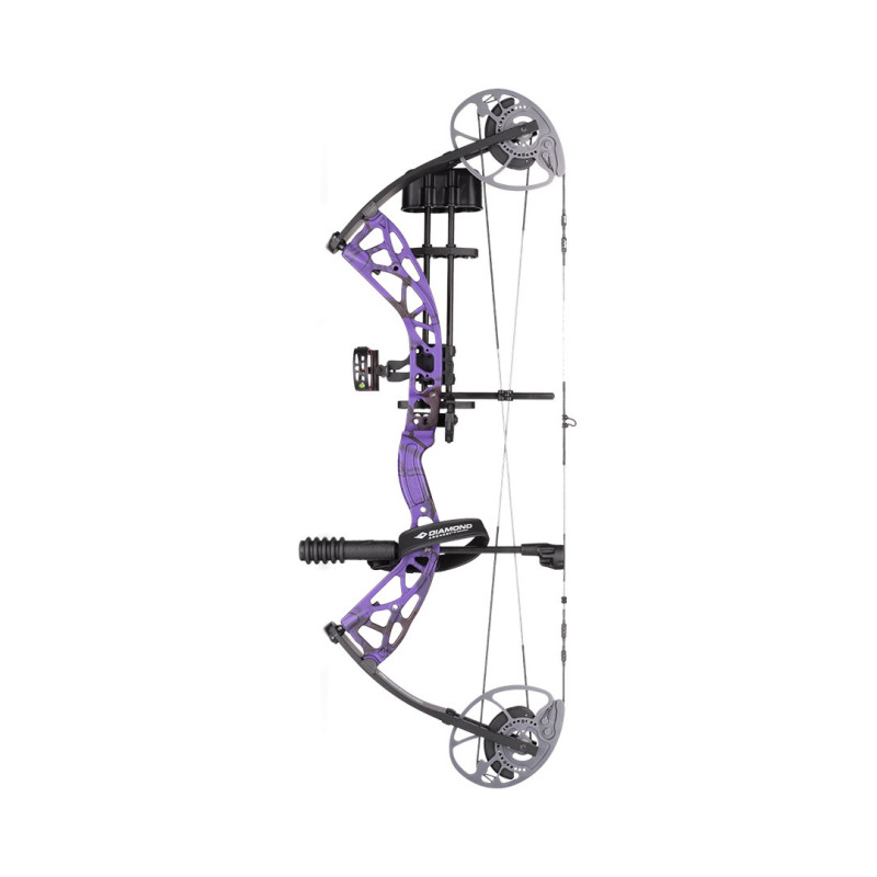 Diamond Compound Bow Package Edge MAX RH (20-70#)-(16"-31") 80% Let Off Black