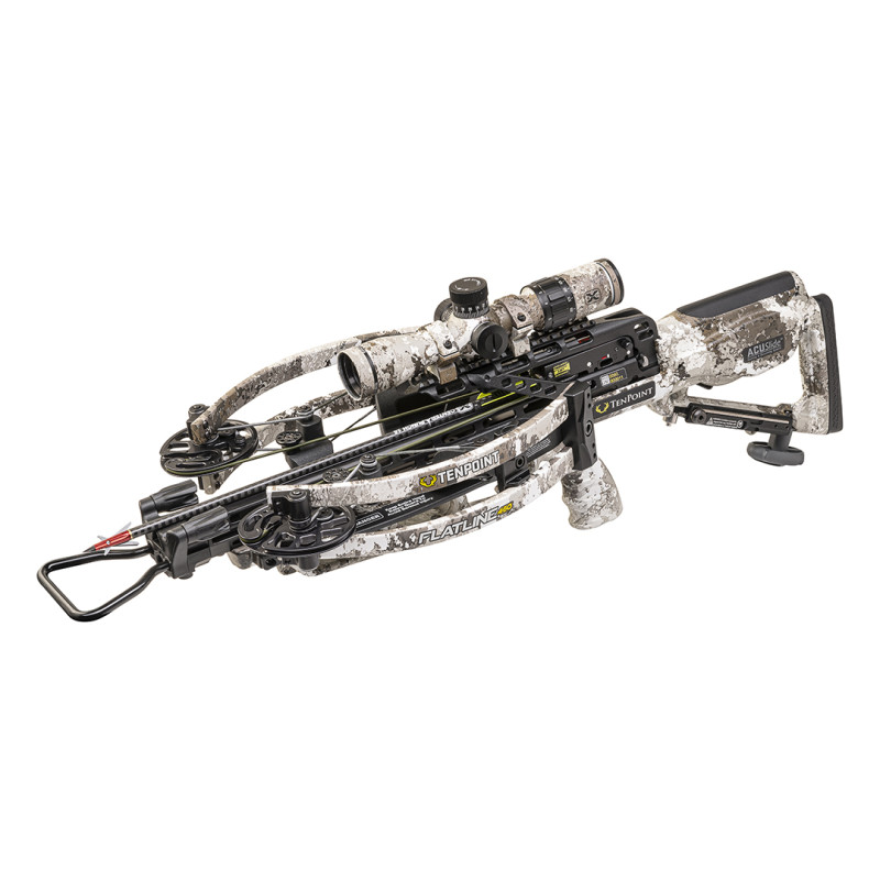 TenPoint Crossbow Compound Flatline 460 ACUslide EVO-X Elite Camo Scope