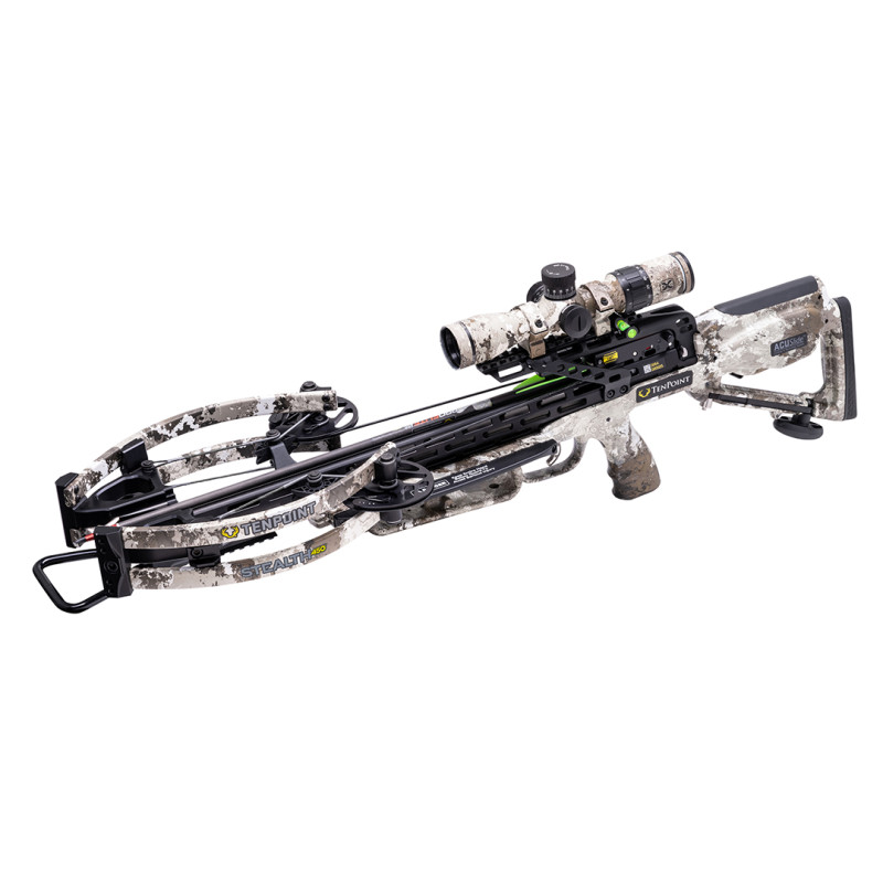 TenPoint Crossbow Compound Stealth 450 ACUslide EVO-X Elite Camo Scope