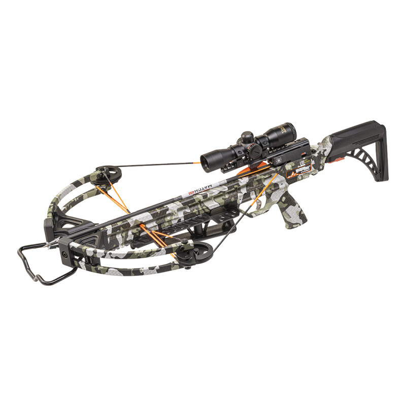 Wicked Ridge Crossbow Compound Rampage XS Rope Sled Adjustable Stock Pro-View Scope