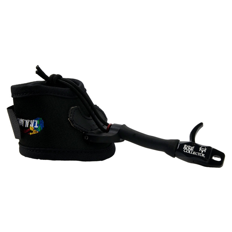 TRU Ball Wrist Release Bone Collector Bandit Black Large Velcro