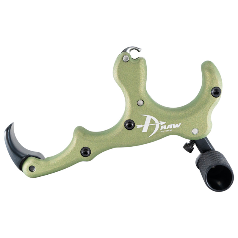 B3 Archery Release Draw Open Hook Crocodile Green