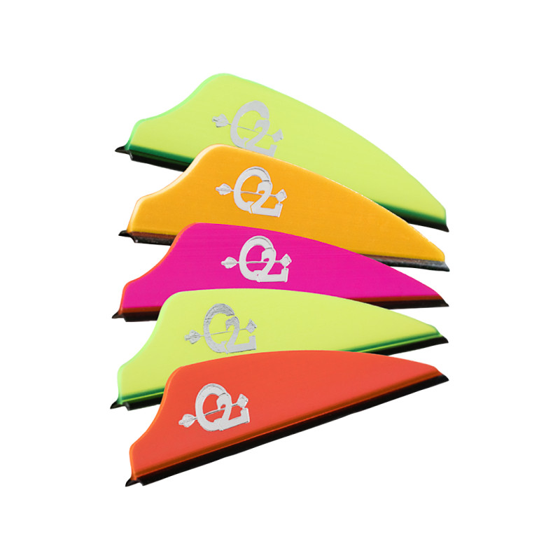 Q2i Archery Vanes Zeon Fusion X-II 2.1" Pink