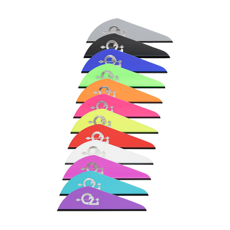 Q2i Archery Vanes RAPT-X Orange