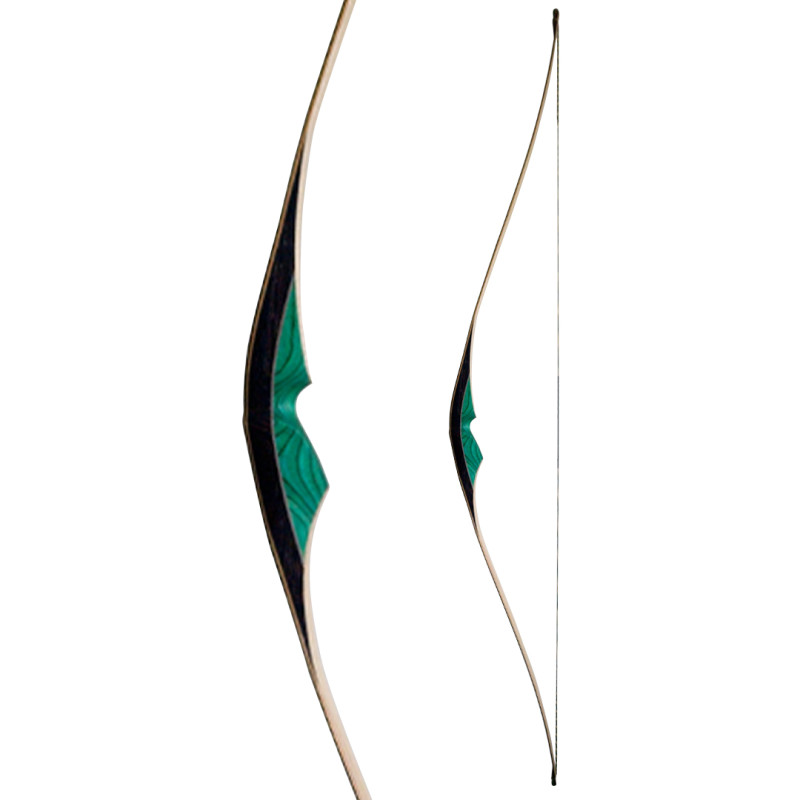 Falco Longbow Carbon/Wenge Icon 64" LH 45# Light Olive Ash