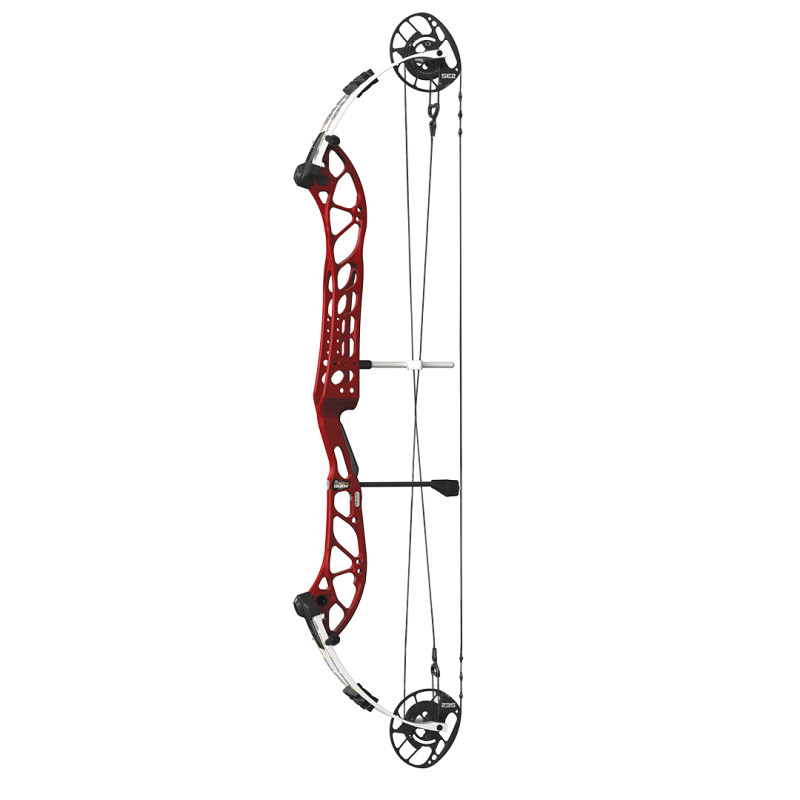 PSE Compound Bow Dominator Duo X 40 SE2 RH 50#-(27.5''-33.0") 65-75% Let Off Orange Handle/White Limbs