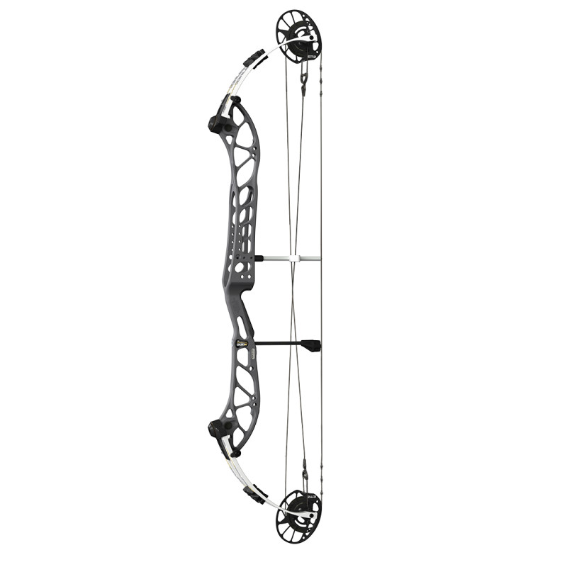 PSE Compound Bow Dominator Duo X 40 EM2 RH 50#-(24.0''-30.0") 65-75% Let Off Orange Handle/White Limbs