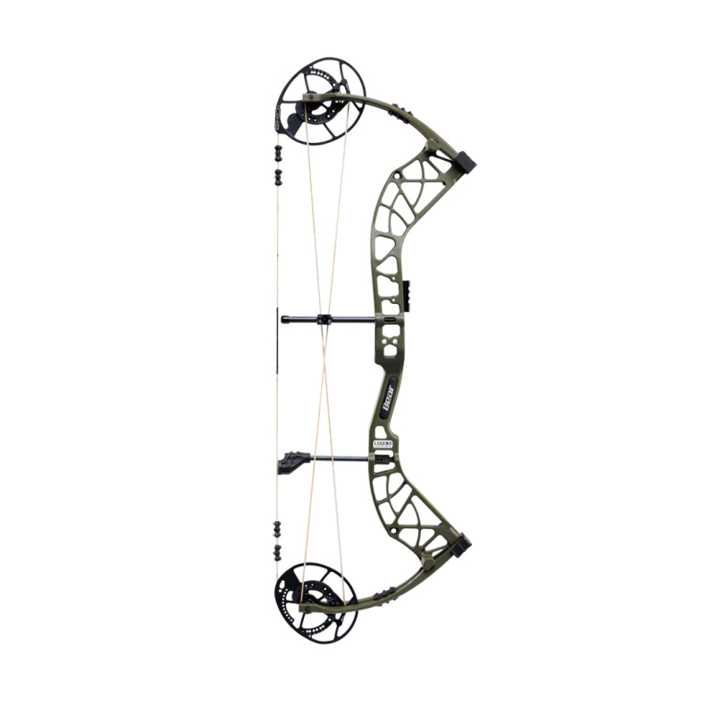 Bear Archery Compound Bow Whitetail INT RH (55#-70#)-(26.0"-30.0") 75%-90% Let Off Throwback Green Handle/Fred Bear Limbs
