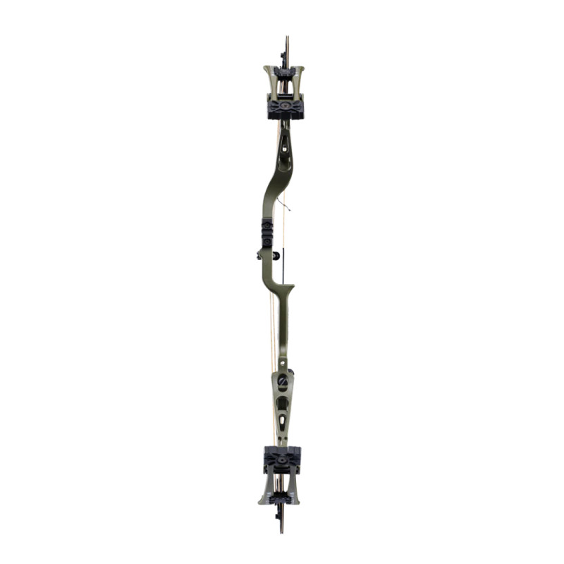 Bear Archery Compound Bow Whitetail INT RH (55#-70#)-(26.0"-30.0") 75%-90% Let Off Throwback Green Handle/Fred Bear Limbs