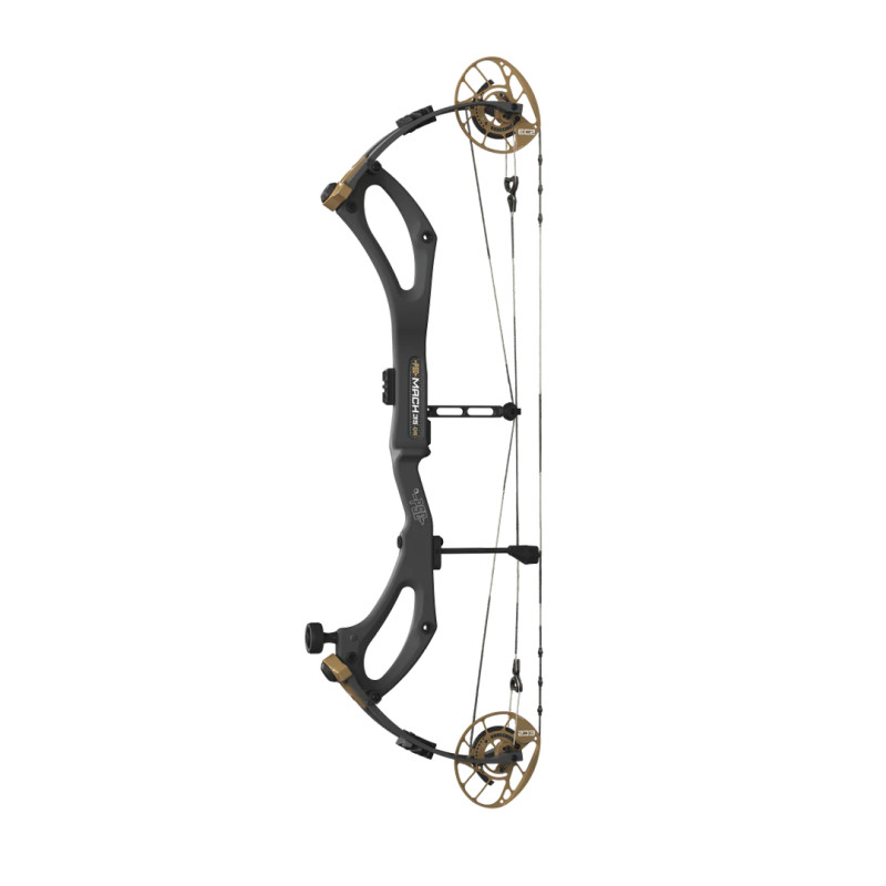 PSE Compound Bow Mach 35 DS EC2 RH 70#-(27.0''-32.5") 80-90% Let Off Black