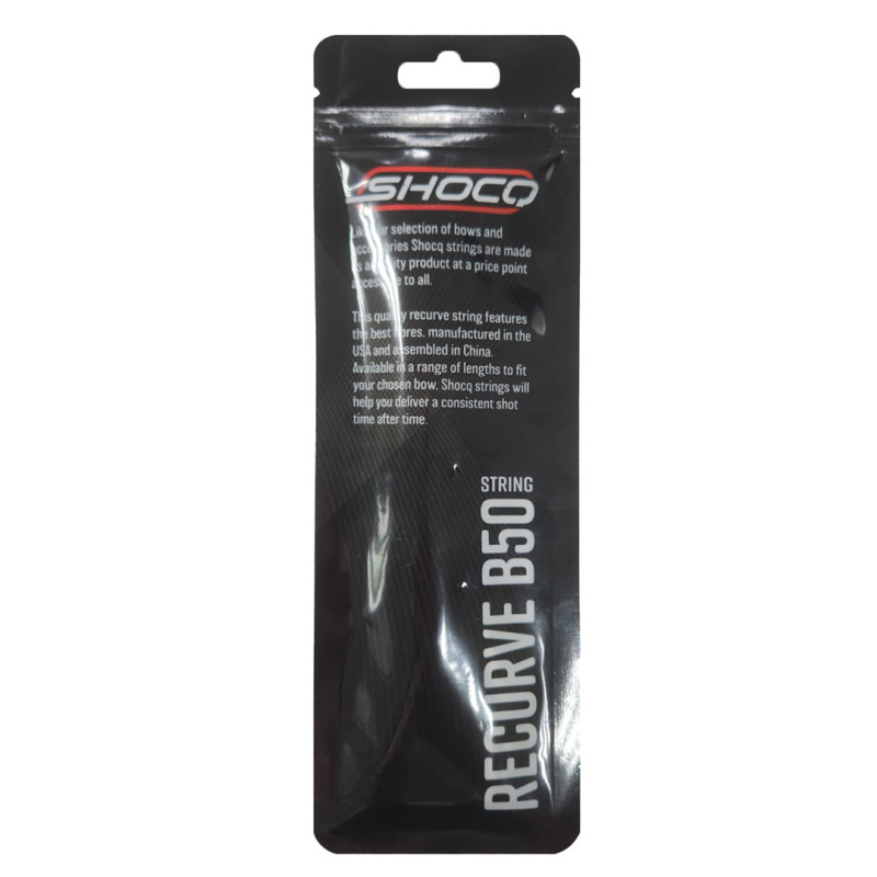 Shocq String Recurve B50 Nockpoint + Protection 62"-12