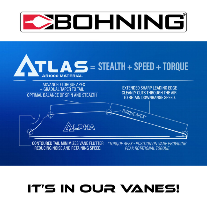 Bohning Vane AR1000 Atlas 2.8" Brown