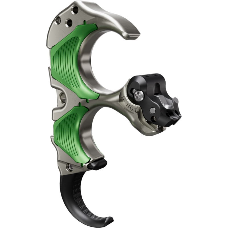 TRU Ball Release Aileron HBC Flex 3 Finger Quick Silver Brass Medium Green