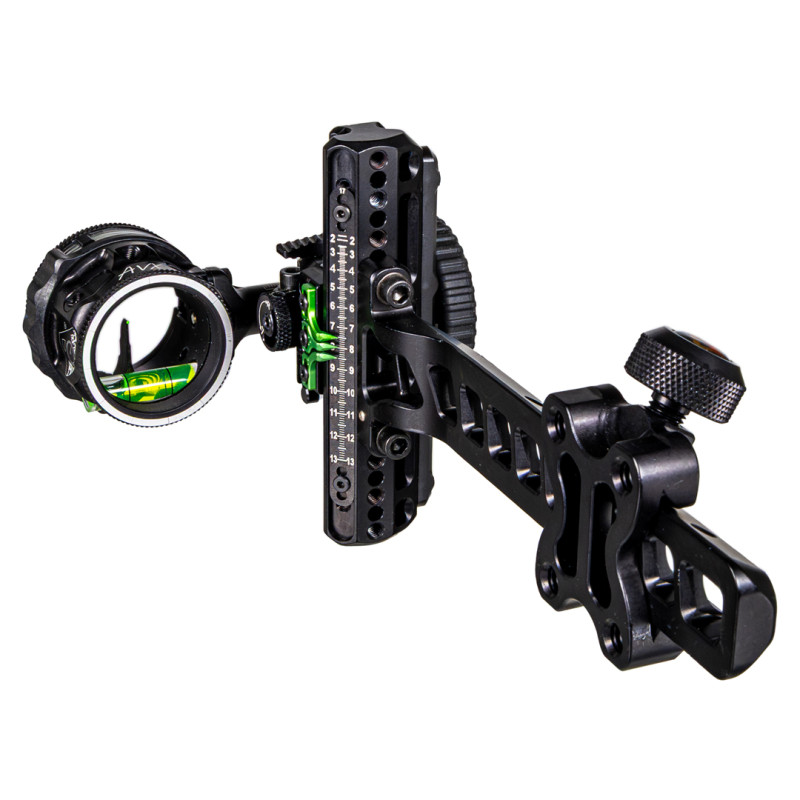 Axcel Slider Sight Driver Plus Tactical Bowhunting Standard Pro Bar 1 Pin RH AVX-41 .019 Red Fiber