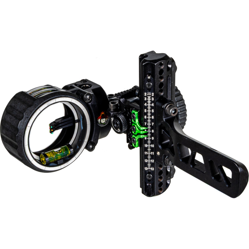 Axcel Slider Sight Driver Stealth Black Compatible with Mathews Bridge Lock Sight Technology w/AccuStat II Scope Micro RH 5P .019 Fiber