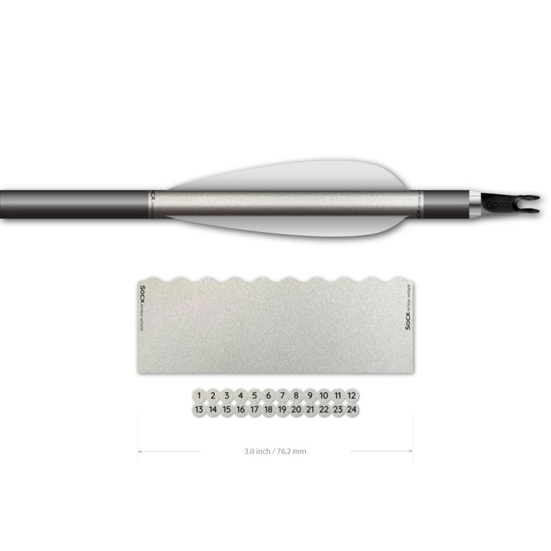 Socx Shorty Arrow Wrap 8.0 mm Max Retro-Reflective White
