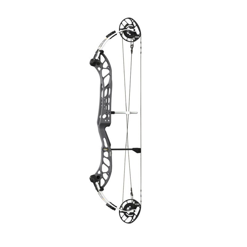 PSE Compound Bow Dominator Duo X 35 SE2 RH 60#-(25.5''-31.0") 65-75% Let Off Orange Handle/White Limbs