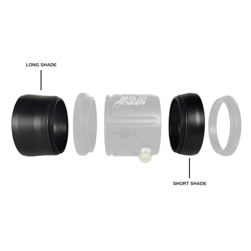 Bowfinger Archery Scope Shade for 20/20 Scope 30mm Long