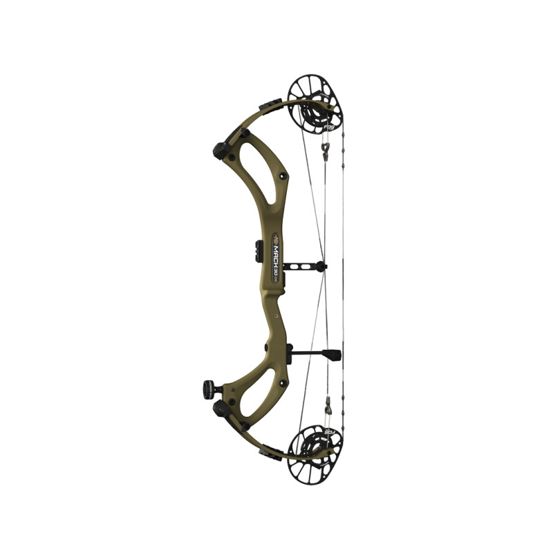 PSE Compound Bow Mach 30 FDS RH 60#-(24.5''-30.0") 70-85% Let Off Black Handle