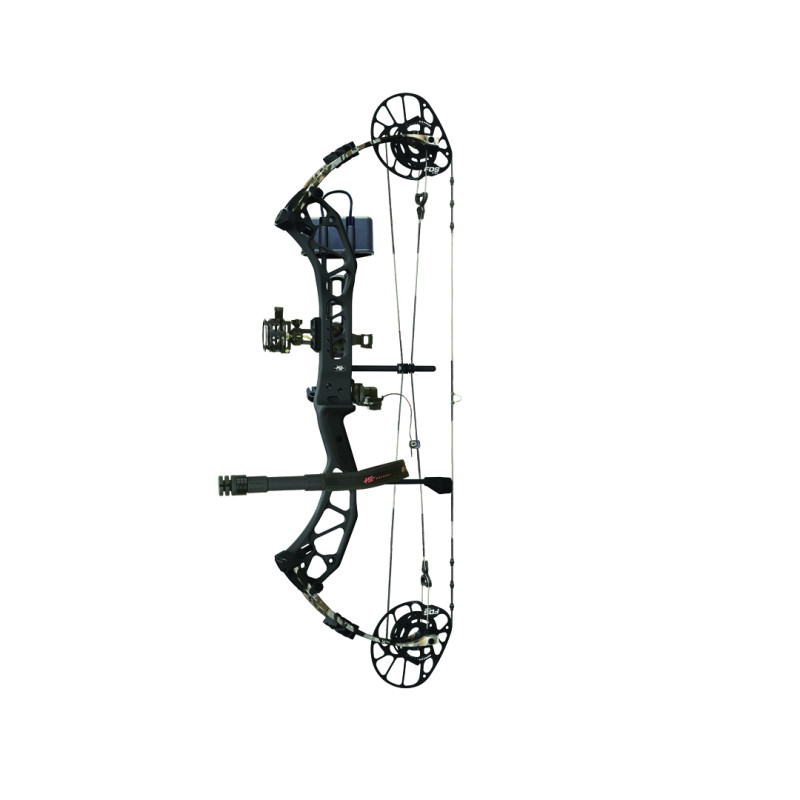 PSE Compound Bow Force FDS Package LH 70#-(25.5''-31.0") 85% Let Off Grey Handle/Black Limbs