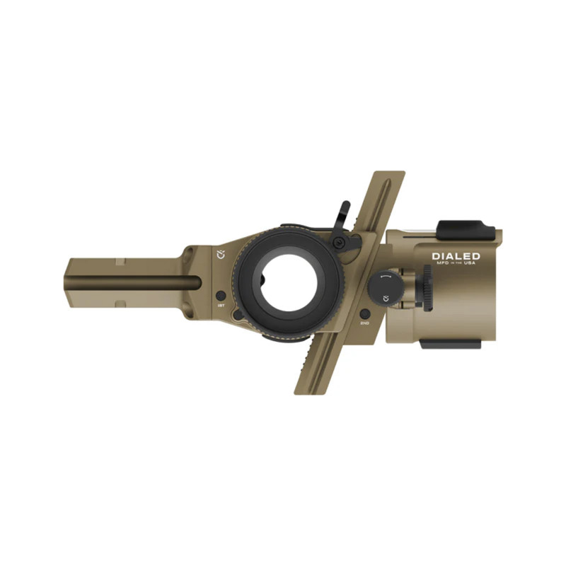 Dialed Archery Hunting Sight Pr?f Bridge-Lock Dovetail 3H Three Pin Horizontal .010 RH Smoke