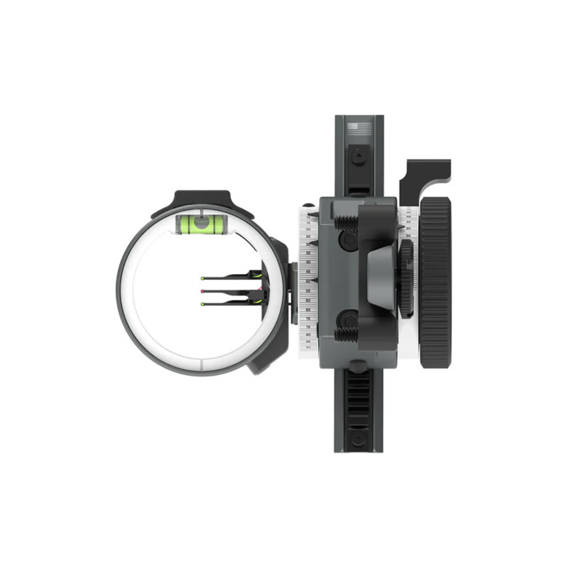 Dialed Archery Hunting Sight Pr?f Picatinny 3H Three Pin Horizontal .010 RH Red Rust
