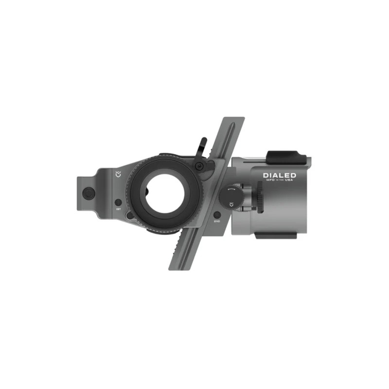 Dialed Archery Hunting Sight Pr?f Picatinny 5H Five Pin Horizontal .019 LH Red Rust