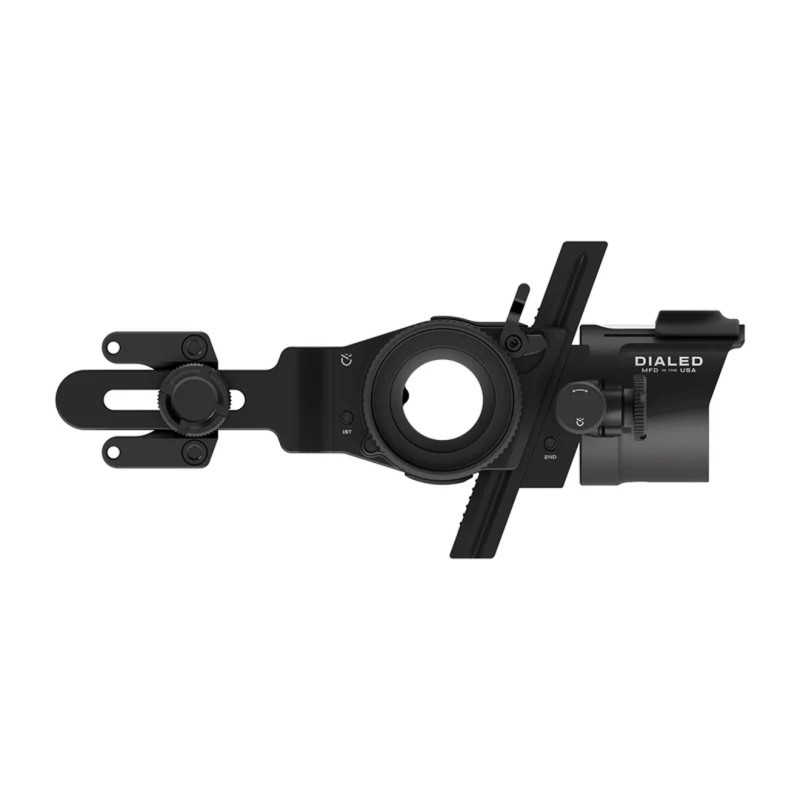 Dialed Archery Hunting Sight Pr?f Riser Mount Dovetail 3VA Three Pin Vertical Adjustable .019 LH
