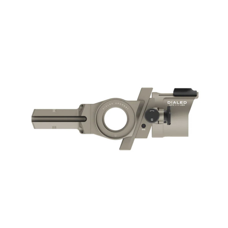 Dialed Archery Hunting Sight Strike Fixed Bridge-Lock Dovetail 3V Three Pin Vertical .019 LH Black