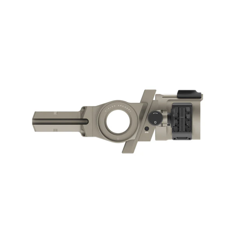 Dialed Archery Hunting Sight Strike Fixed Bridge-Lock Dovetail 5H Five Pin Horizontal .019 LH Brown