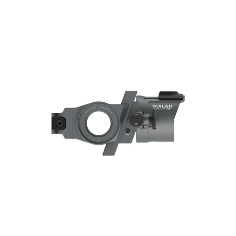 Dialed Archery Hunting Sight Strike Fixed Picatinny 3V Three Pin Vertical .010 RH Black