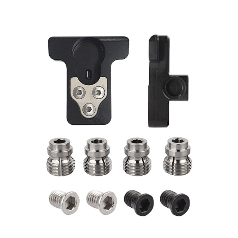 Wiawis Center Adjustment Block SP T-Block for Aluminum Handle Silver Locking Bolt