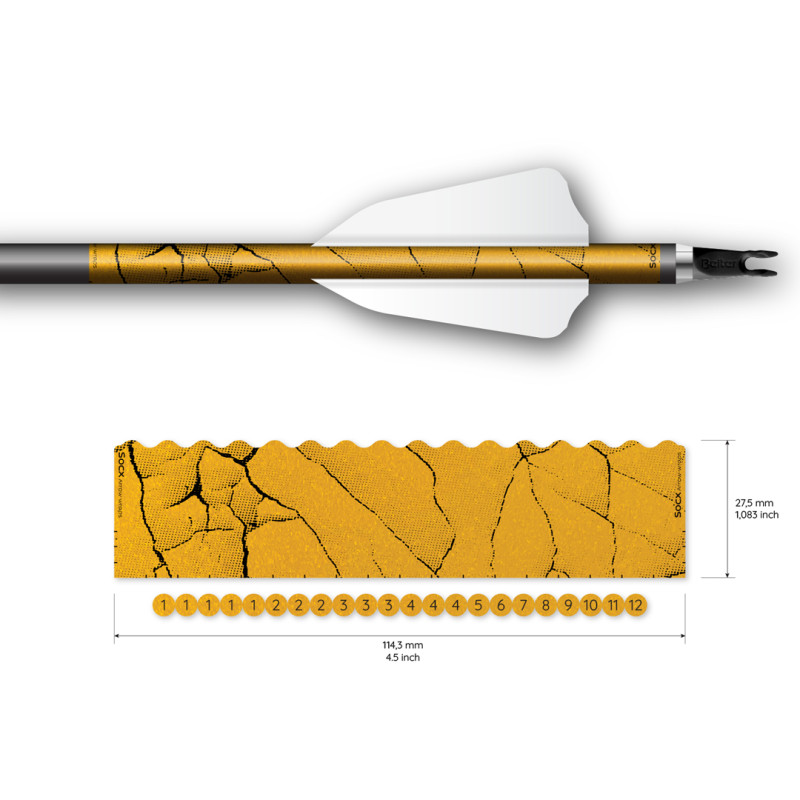 Socx Wrap 8.0mm Max Fracture Retro-Reflective Yellow
