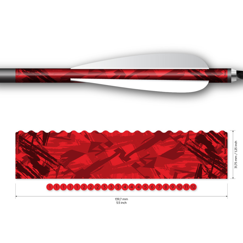 Socx Wrap 9.3mm Max Surge Fluor Red