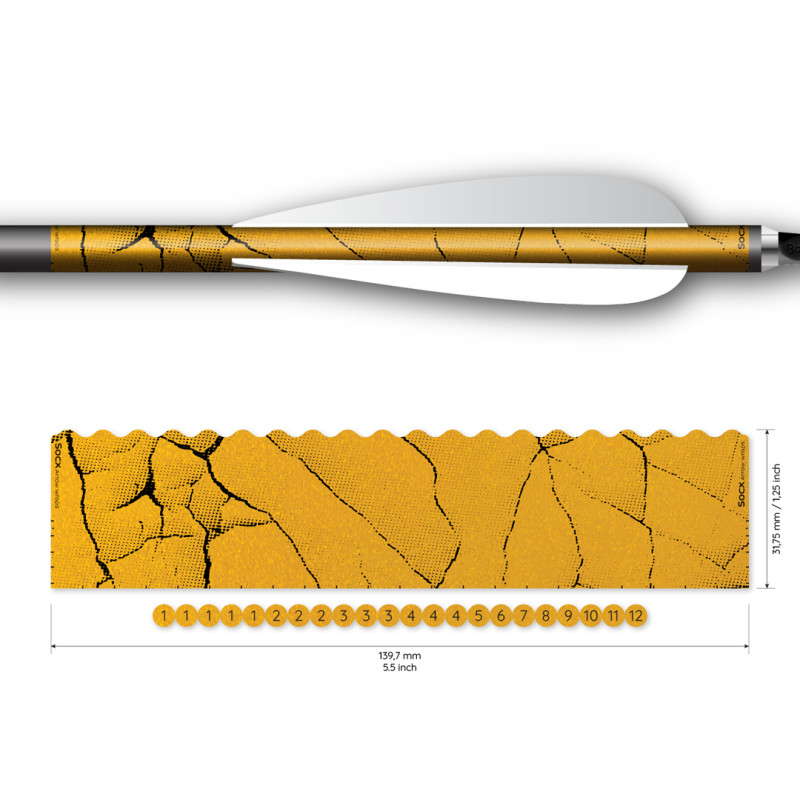 Socx Wrap 9.3mm Max Fracture Retro-Reflective Orange